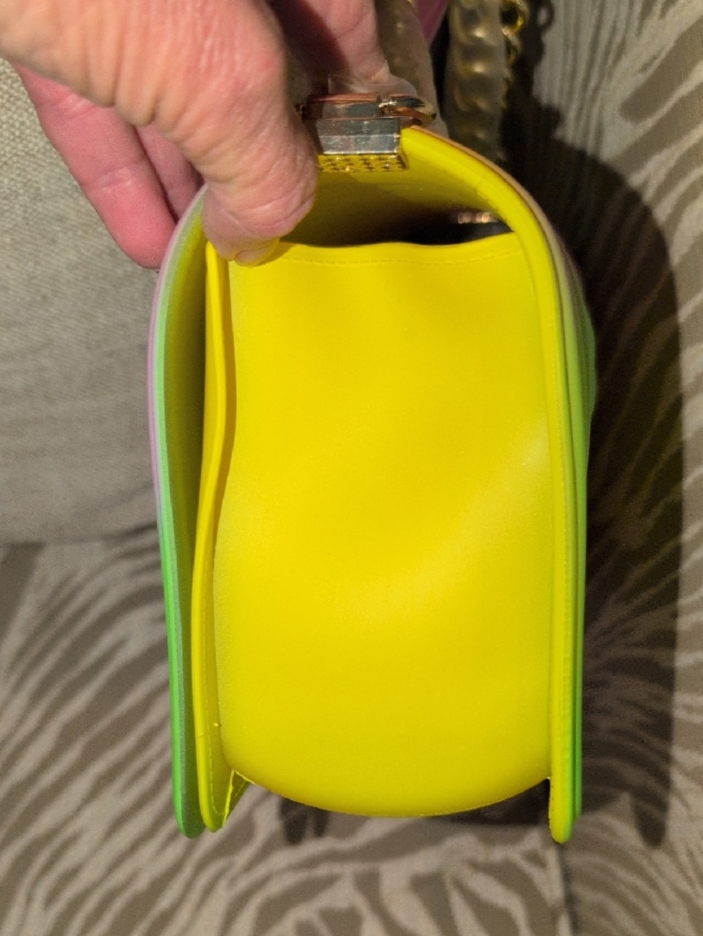 Jelly PVC Rainbow Shoulder Bag - NWT Has 1 Callout - Picture 5 of 13